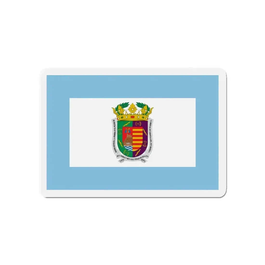 Flag of Málaga Spain - Refrigerator Magnet - The Sticker Space
