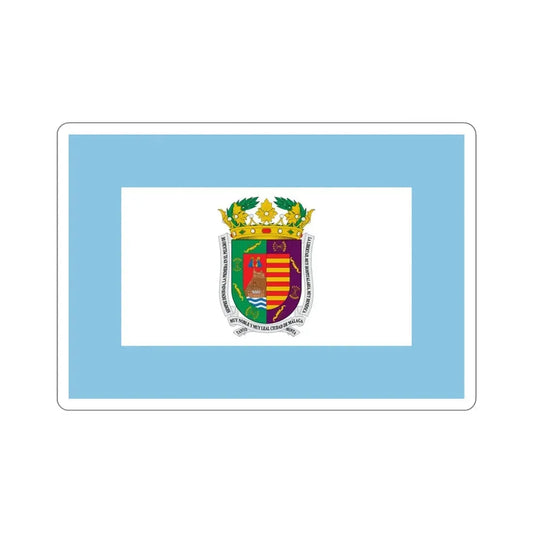 Flag of Málaga Spain STICKER Vinyl Die-Cut Decal 6 Inch - The Sticker Space