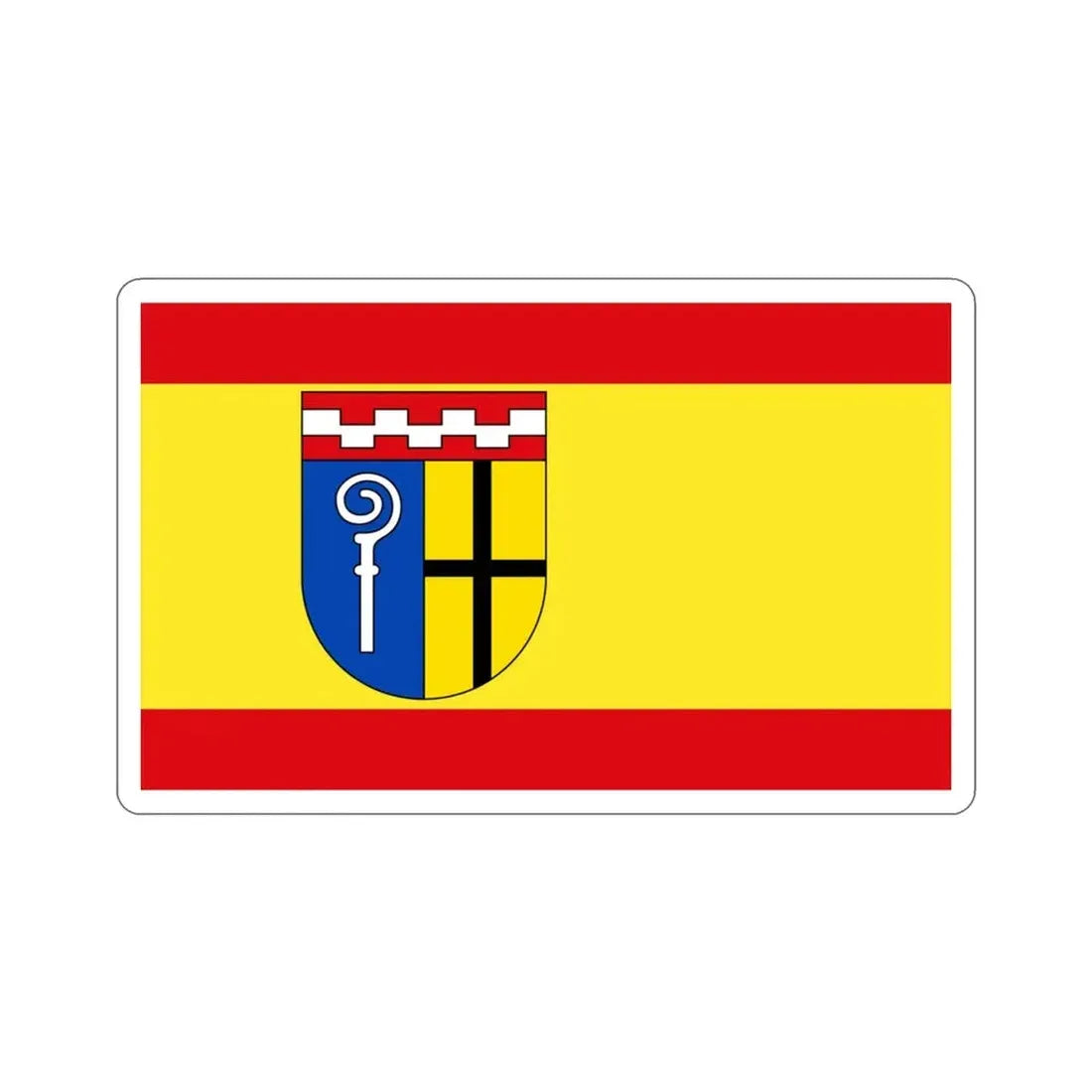 Flag of Mönchengladbach Germany STICKER Vinyl Die-Cut Decal 3 Inch - The Sticker Space