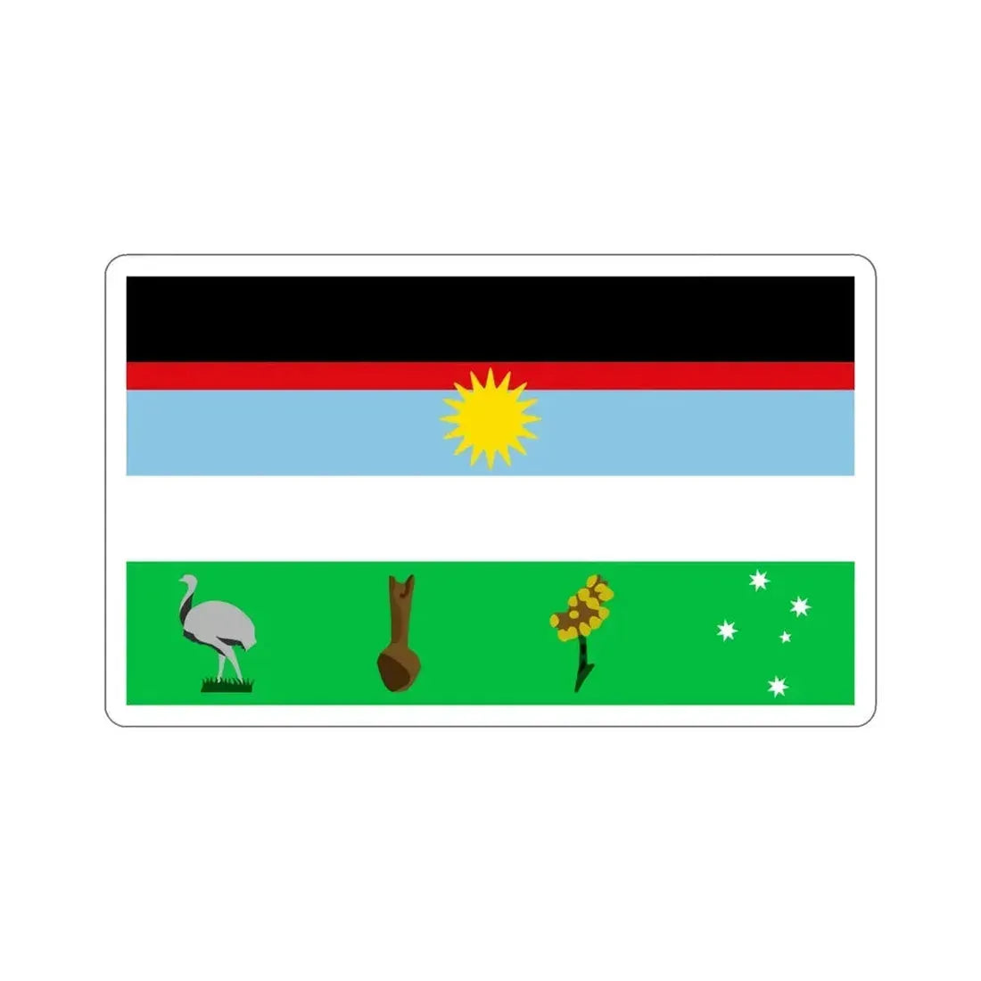 Flag of Mocoví STICKER Vinyl Die-Cut Decal 5 Inch - The Sticker Space