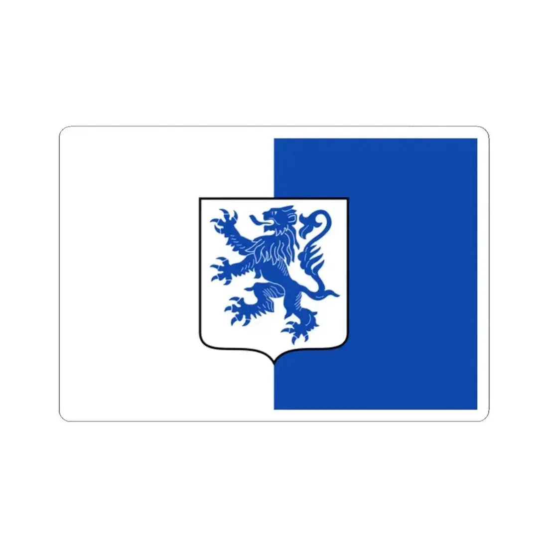 Flag of Modave (Belgium) STICKER Vinyl Kiss-Cut Decal 2 Inch White - The Sticker Space