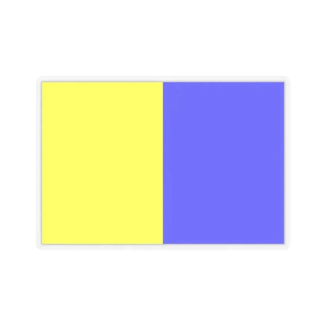 Flag of Modena Italy - STICKER Vinyl Kiss-Cut Decal 2 Inch Transparent - The Sticker Space