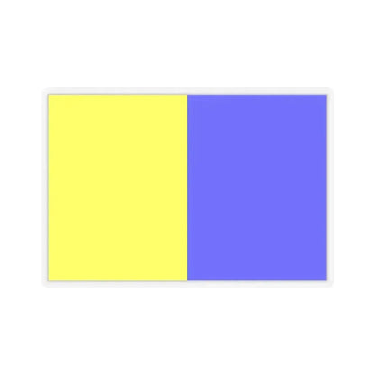 Flag of Modena Italy - STICKER Vinyl Kiss-Cut Decal 3 Inch Transparent - The Sticker Space