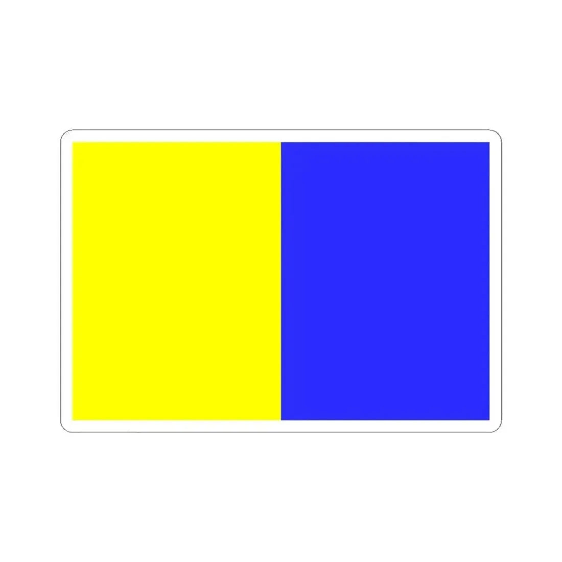 Flag of Modena Italy - STICKER Vinyl Kiss-Cut Decal 4 Inch White - The Sticker Space