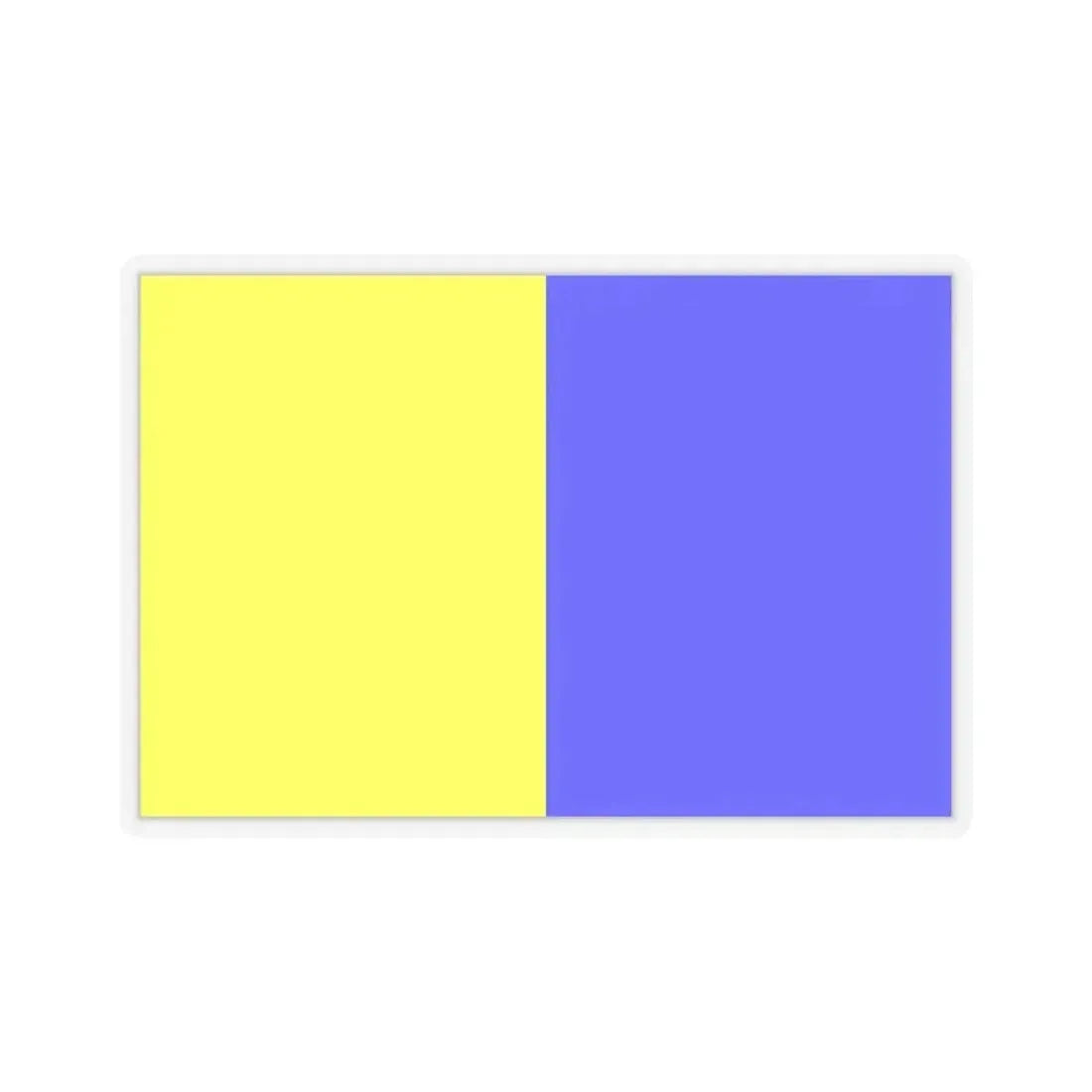 Flag of Modena Italy - STICKER Vinyl Kiss-Cut Decal 6 Inch Transparent - The Sticker Space