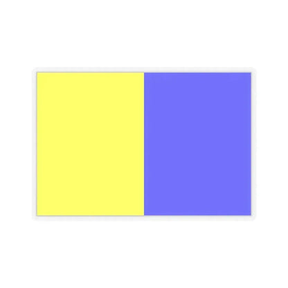 Flag of Modena Italy - STICKER Vinyl Kiss-Cut Decal 6 Inch Transparent - The Sticker Space