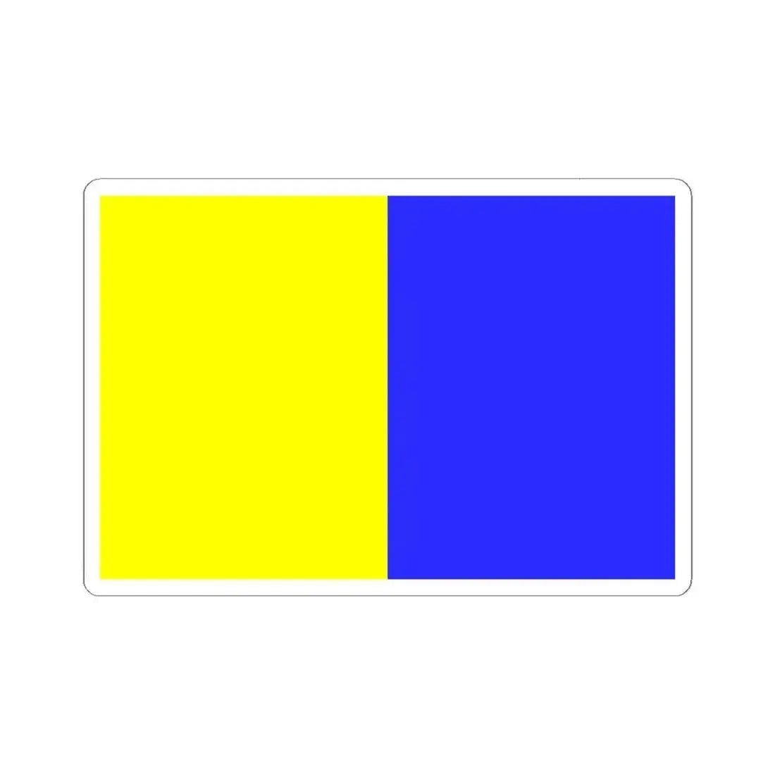 Flag of Modena Italy - STICKER Vinyl Kiss-Cut Decal 6 Inch White - The Sticker Space