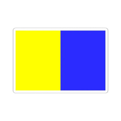 Flag of Modena Italy - STICKER Vinyl Kiss-Cut Decal 6 Inch White - The Sticker Space