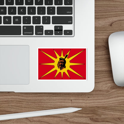 Flag of Mohawk Warrior Society STICKER Vinyl Die-Cut Decal-The Sticker Space