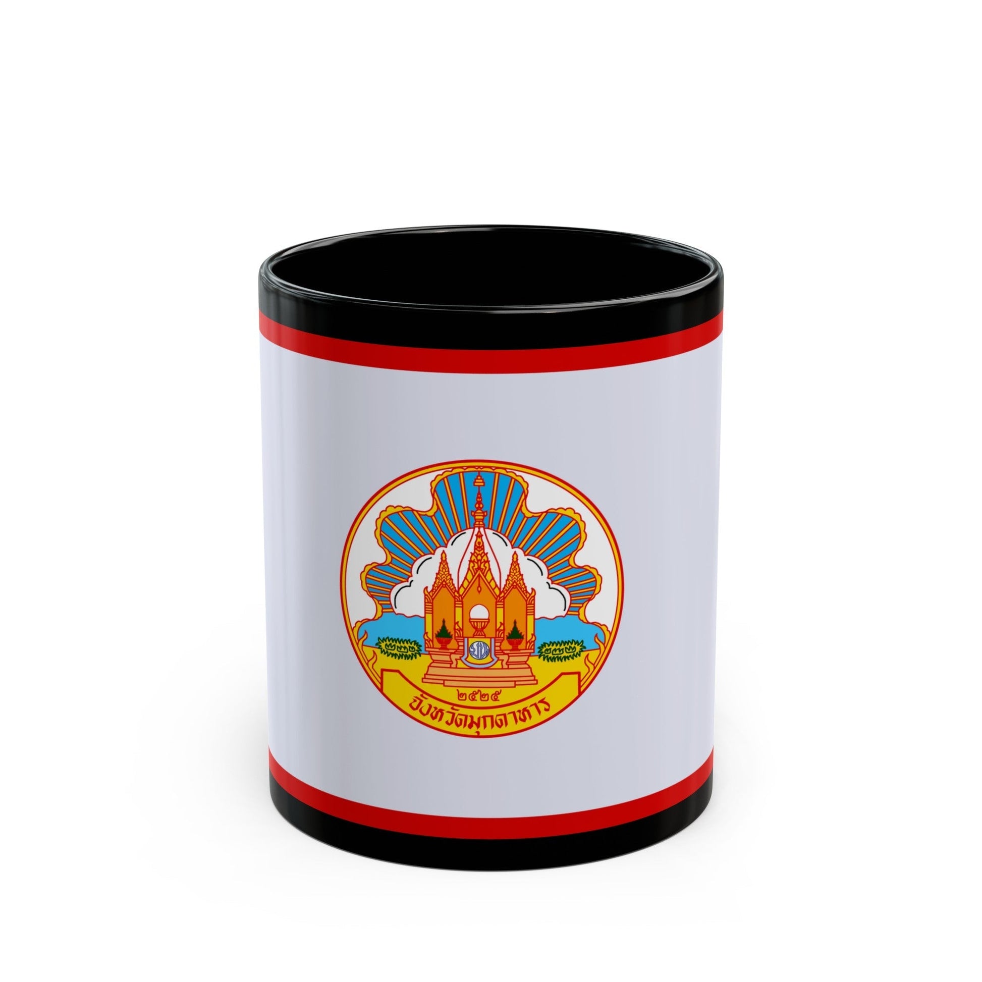 Flag of Mokdahan Province Thailand - Black Coffee Mug-11oz-The Sticker Space