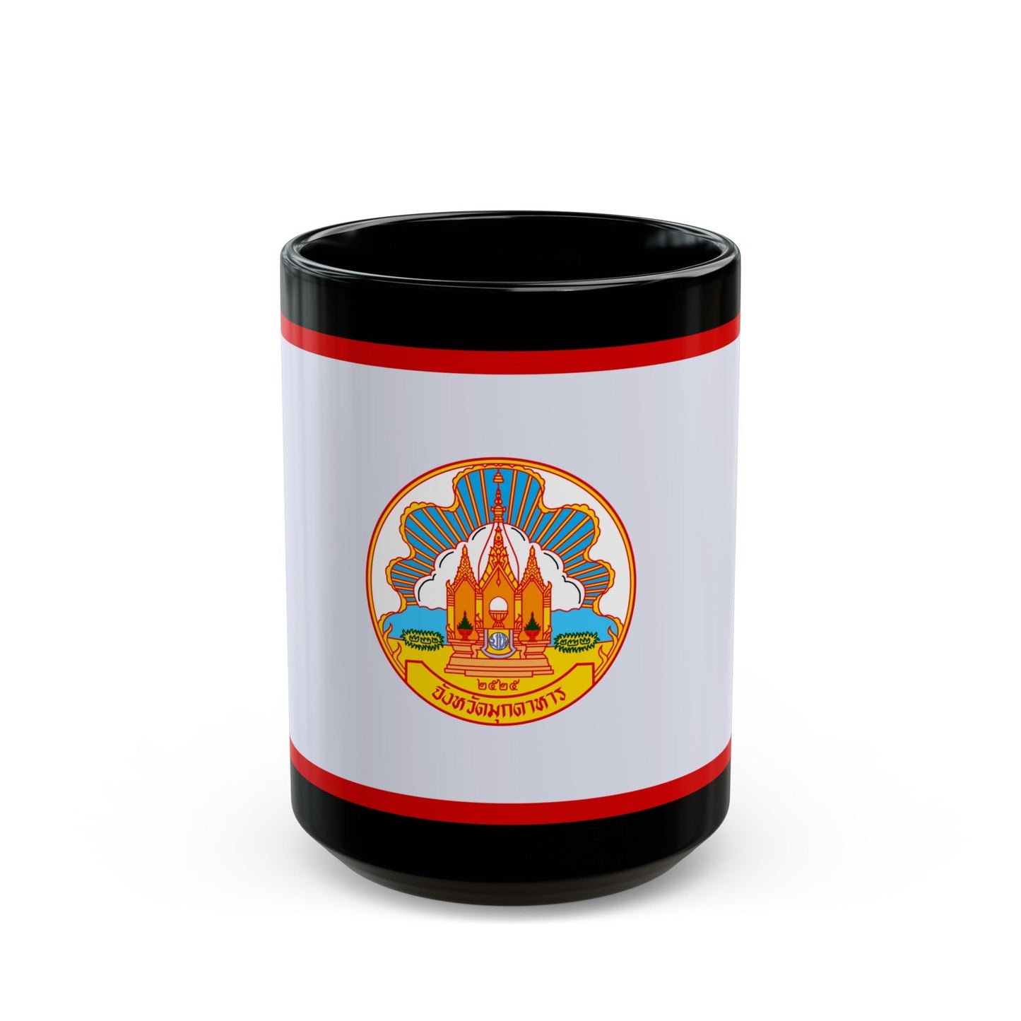 Flag of Mokdahan Province Thailand - Black Coffee Mug-15oz-The Sticker Space