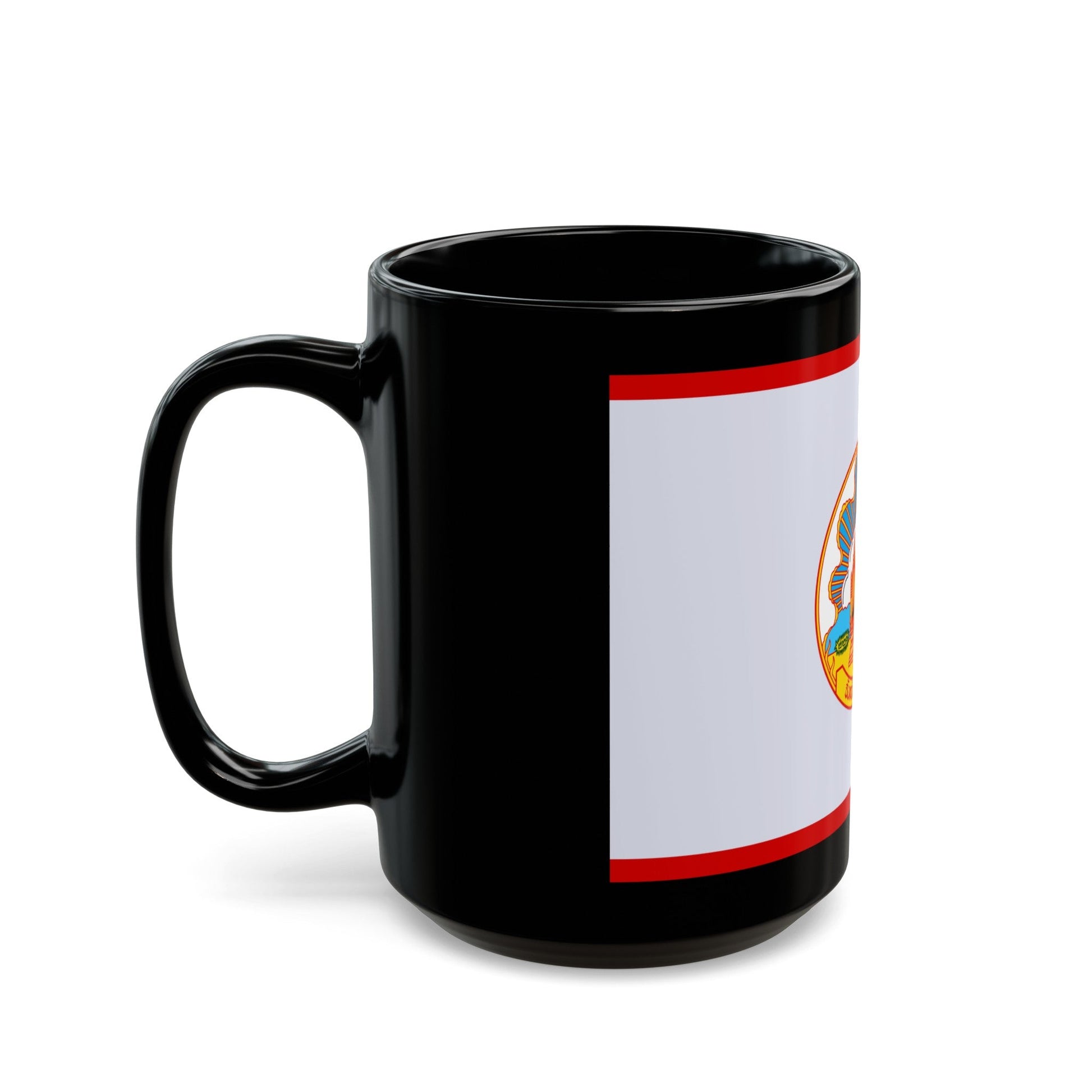 Flag of Mokdahan Province Thailand - Black Coffee Mug-The Sticker Space