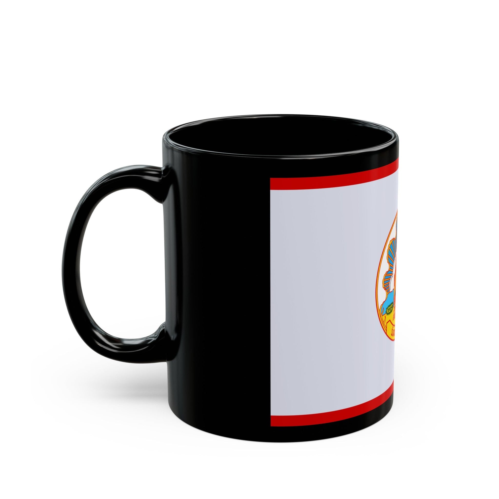 Flag of Mokdahan Province Thailand - Black Coffee Mug-The Sticker Space