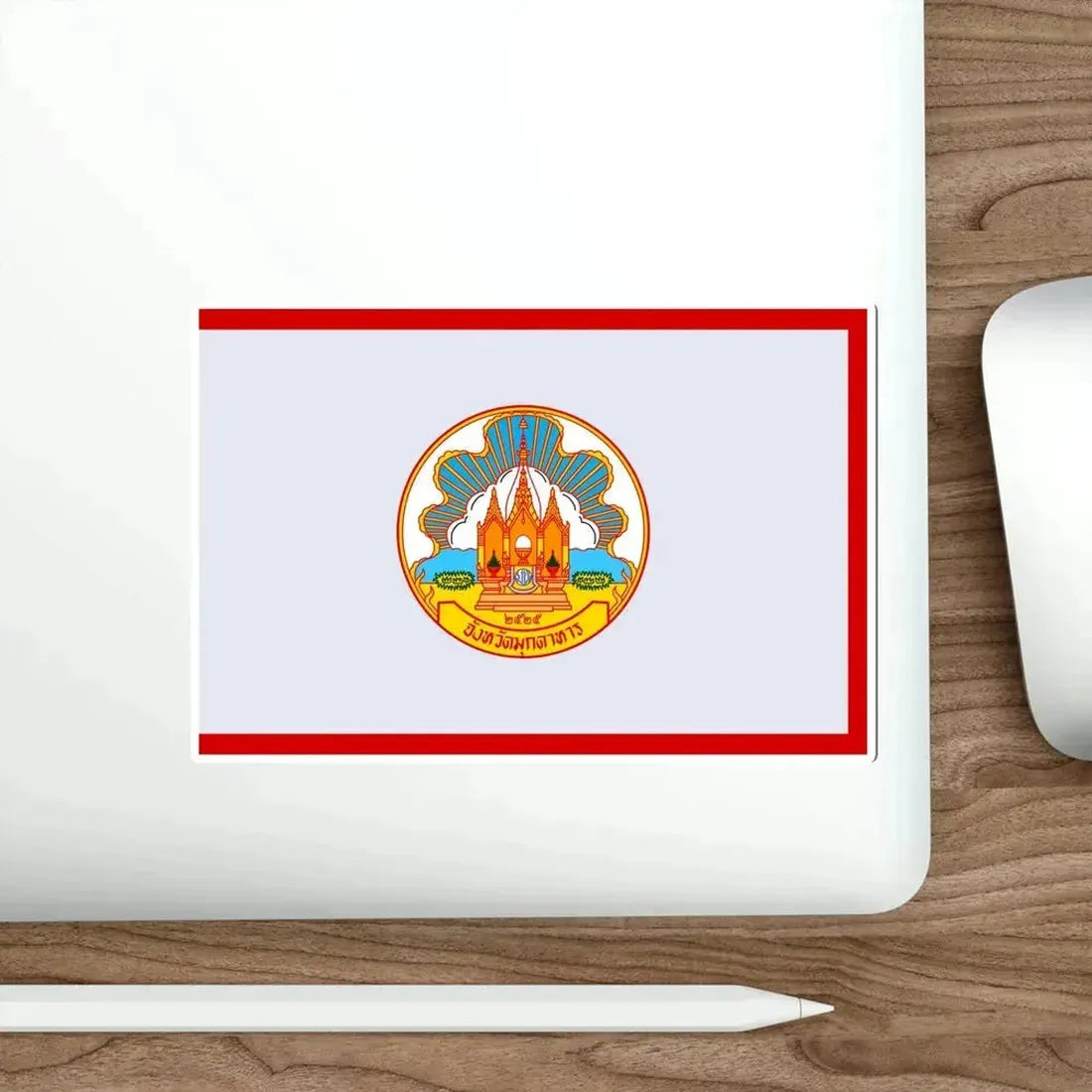 Flag of Mokdahan Province Thailand STICKER Vinyl Die-Cut Decal - The Sticker Space