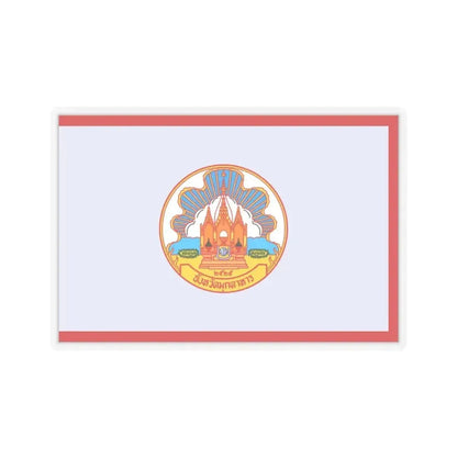 Flag of Mokdahan Province Thailand - STICKER Vinyl Kiss-Cut Decal 3 Inch Transparent - The Sticker Space