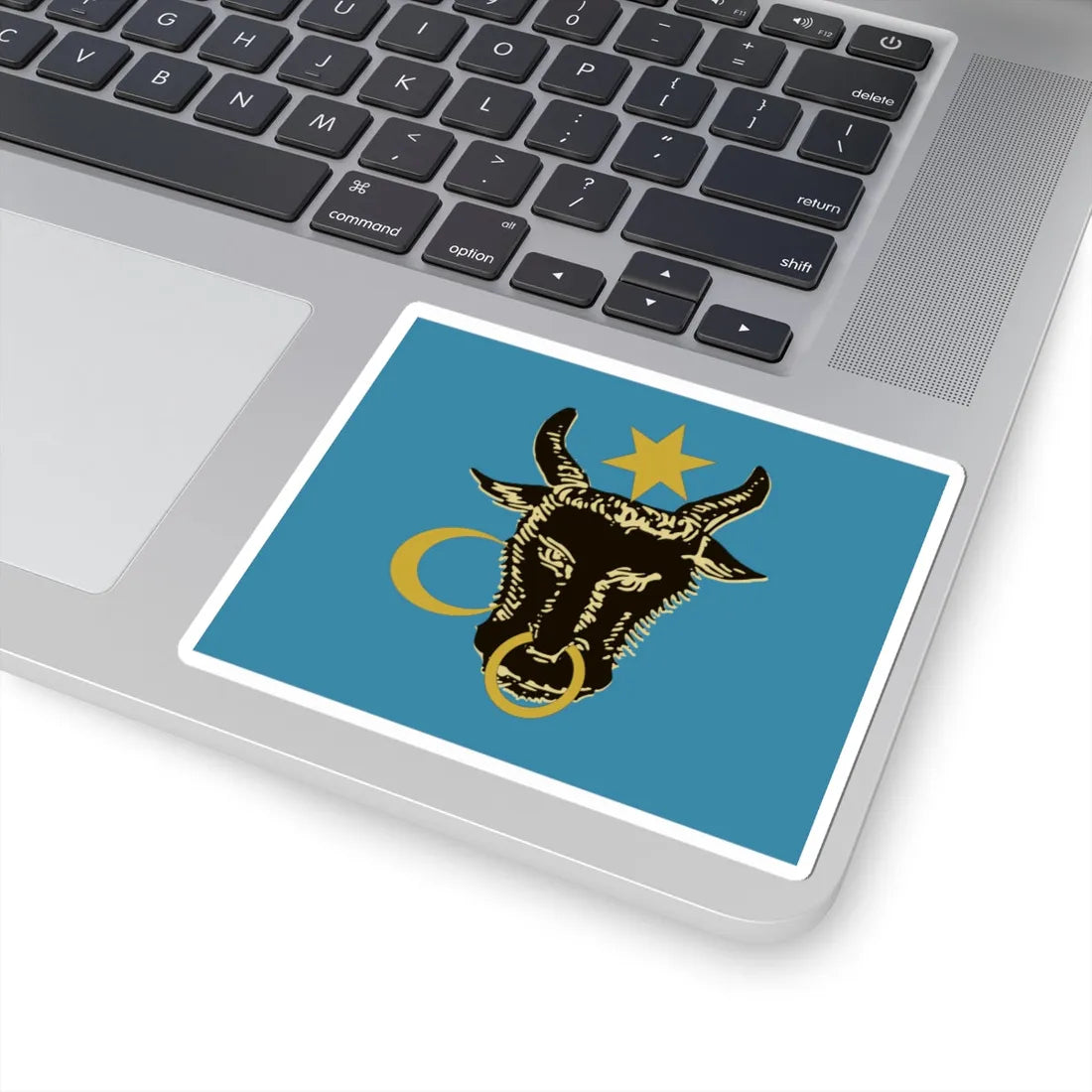 Flag of Moldavia according to Alexander Gwagnin (Moldova) (Coat of Arms) STICKER Vinyl Kiss-Cut Decal - The Sticker Space