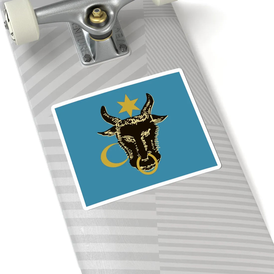 Flag of Moldavia according to Alexander Gwagnin (Oman) (Coat of Arms) STICKER Vinyl Kiss-Cut Decal - The Sticker Space