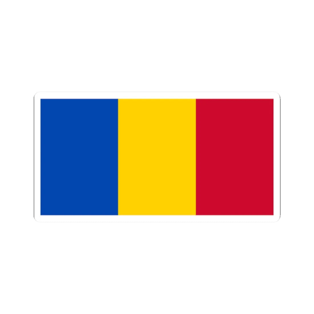 Flag of Moldova no Coat of Arms (Moldova) STICKER Vinyl Kiss-Cut Decal 2 Inch White - The Sticker Space