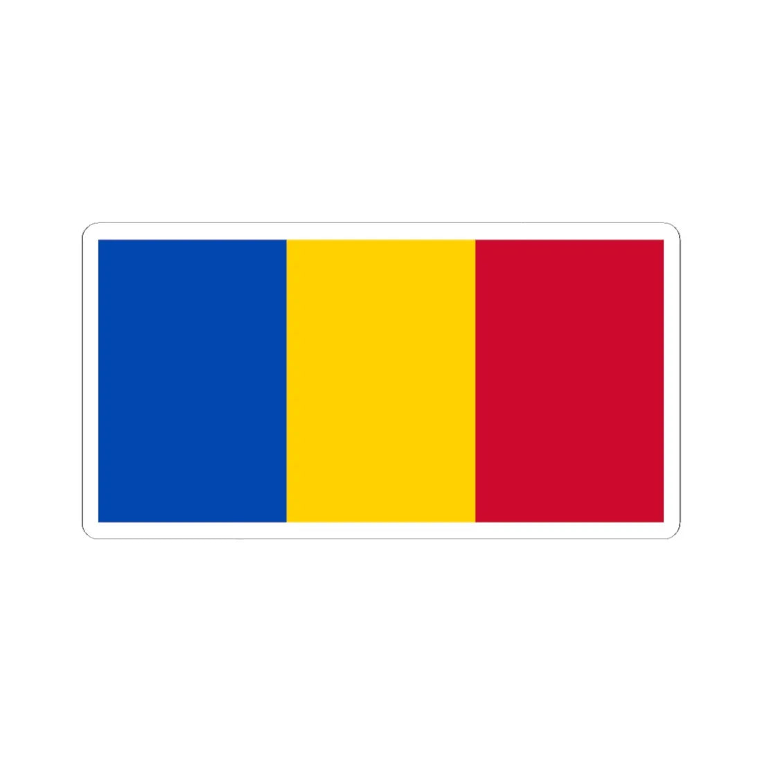 Flag of Moldova no Coat of Arms (Moldova) STICKER Vinyl Kiss-Cut Decal 4 Inch White - The Sticker Space