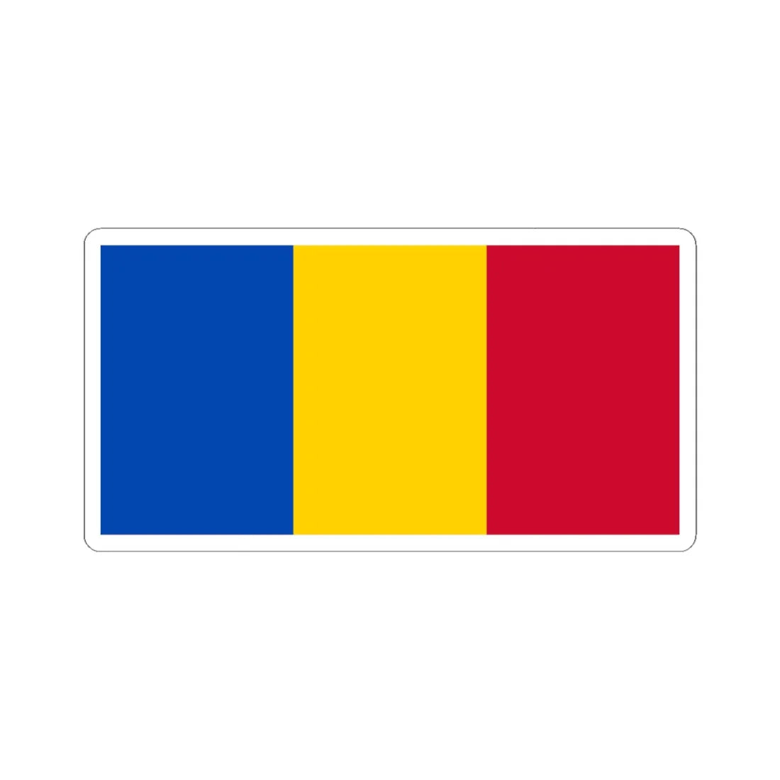 Flag of Moldova no Coat of Arms (Moldova) STICKER Vinyl Kiss-Cut Decal 6 Inch White - The Sticker Space