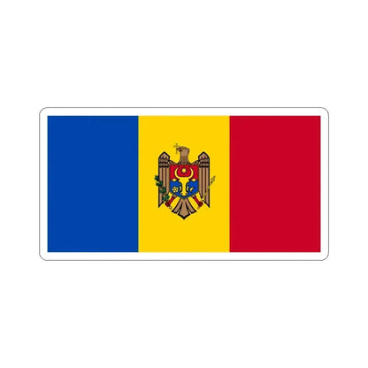Flag of Moldova STICKER Vinyl Die-Cut Decal 3 Inch - The Sticker Space