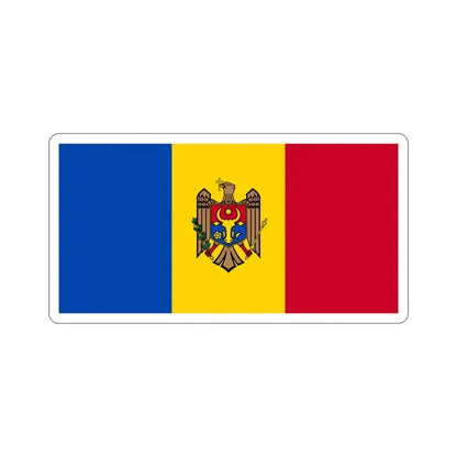 Flag of Moldova STICKER Vinyl Die-Cut Decal 3 Inch - The Sticker Space
