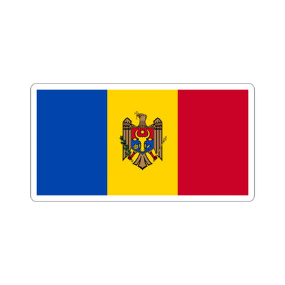 Flag of Moldova STICKER Vinyl Die-Cut Decal-4 Inch-The Sticker Space