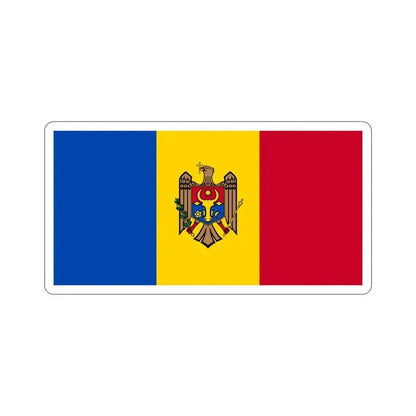 Flag of Moldova STICKER Vinyl Die-Cut Decal 4 Inch - The Sticker Space