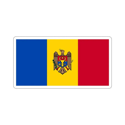 Flag of Moldova STICKER Vinyl Die-Cut Decal 4 Inch - The Sticker Space