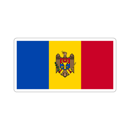 Flag of Moldova STICKER Vinyl Die-Cut Decal-5 Inch-The Sticker Space