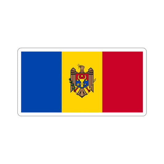 Flag of Moldova STICKER Vinyl Die-Cut Decal-6 Inch-The Sticker Space