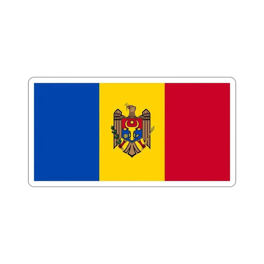 Flag of Moldova STICKER Vinyl Die-Cut Decal 6 Inch - The Sticker Space
