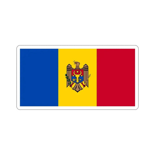 Flag of Moldova STICKER Vinyl Die-Cut Decal 6 Inch - The Sticker Space