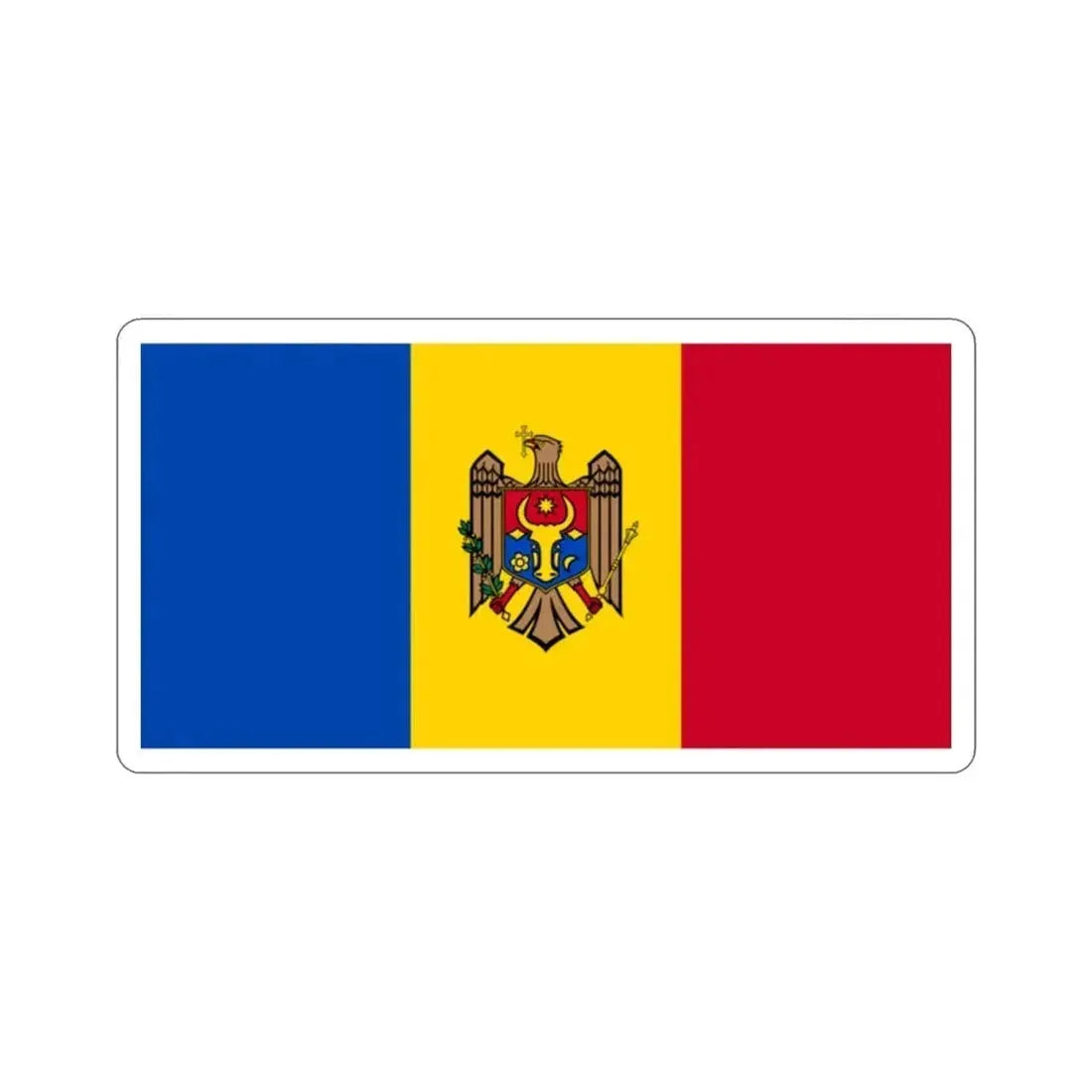 Flag of Moldova STICKER Vinyl Die-Cut Decal - The Sticker Space