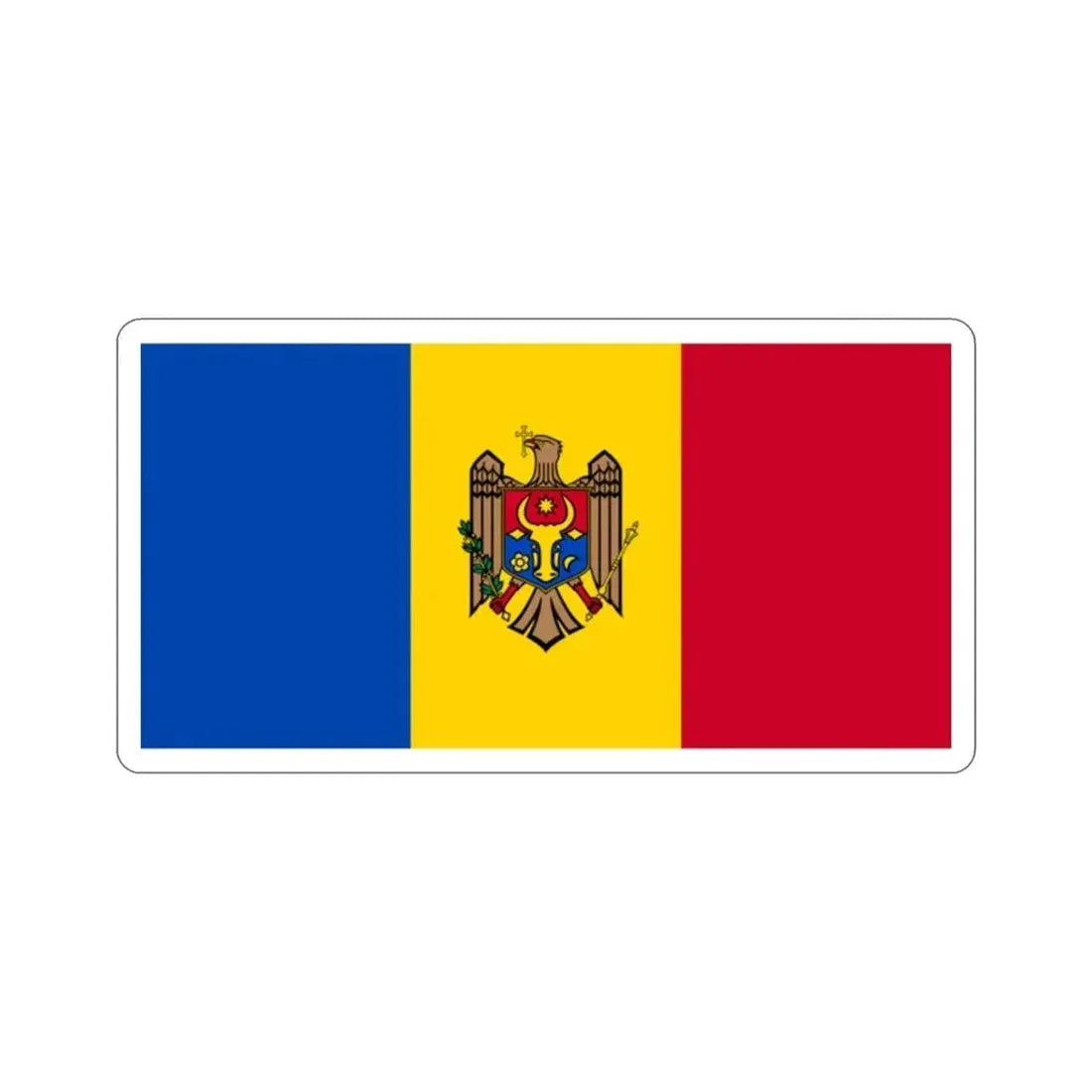 Flag of Moldova STICKER Vinyl Die-Cut Decal - The Sticker Space