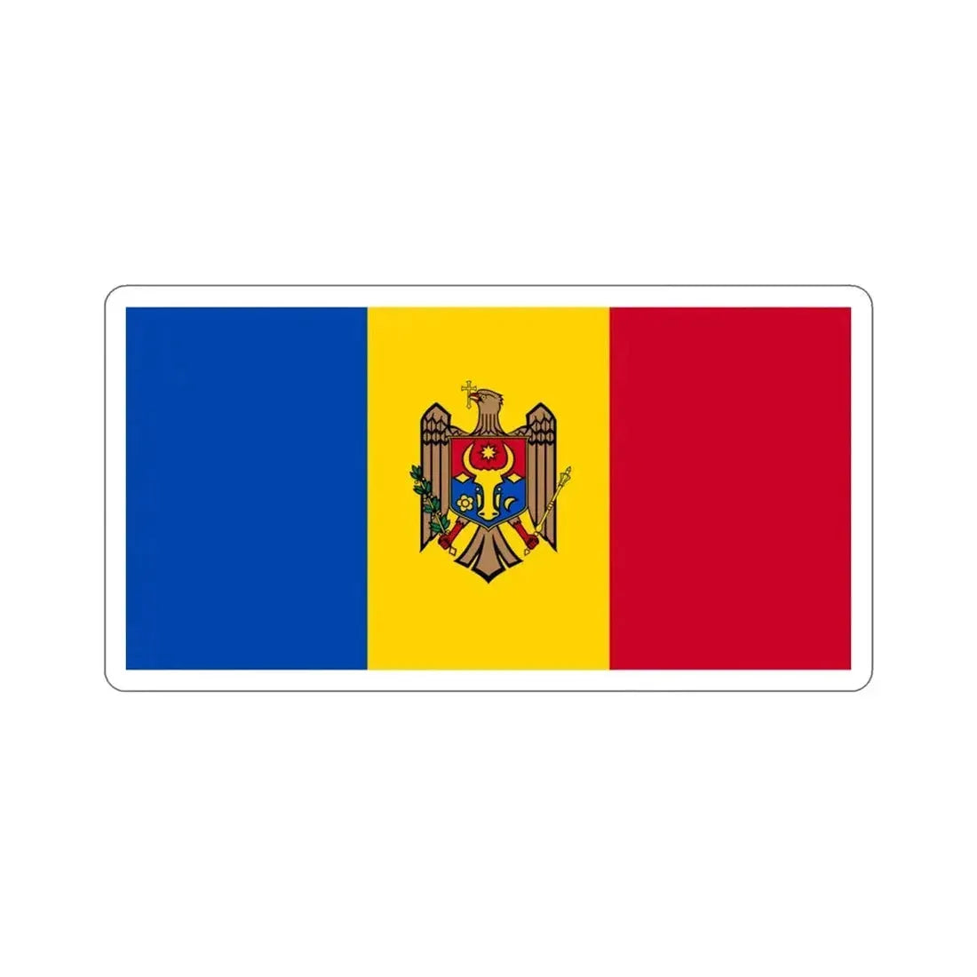 Flag of Moldova STICKER Vinyl Die-Cut Decal - The Sticker Space