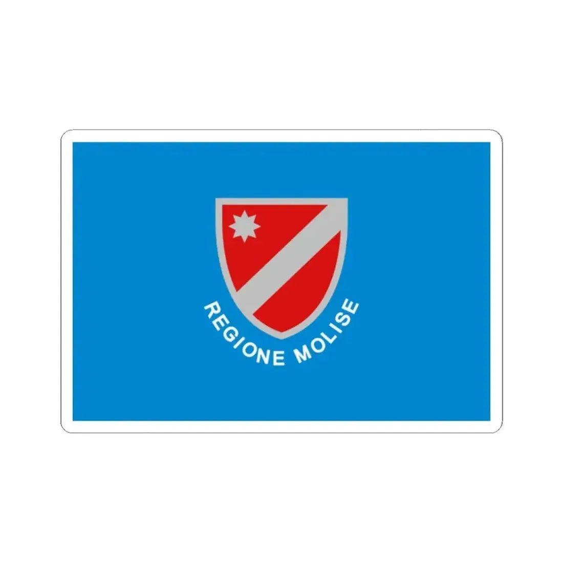 Flag of Molise Italy - STICKER Vinyl Kiss-Cut Decal 2 Inch White - The Sticker Space