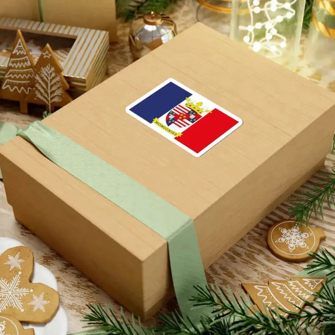 Flag of Momignies Belgium (Belgium) STICKER Vinyl Kiss-Cut Decal - The Sticker Space