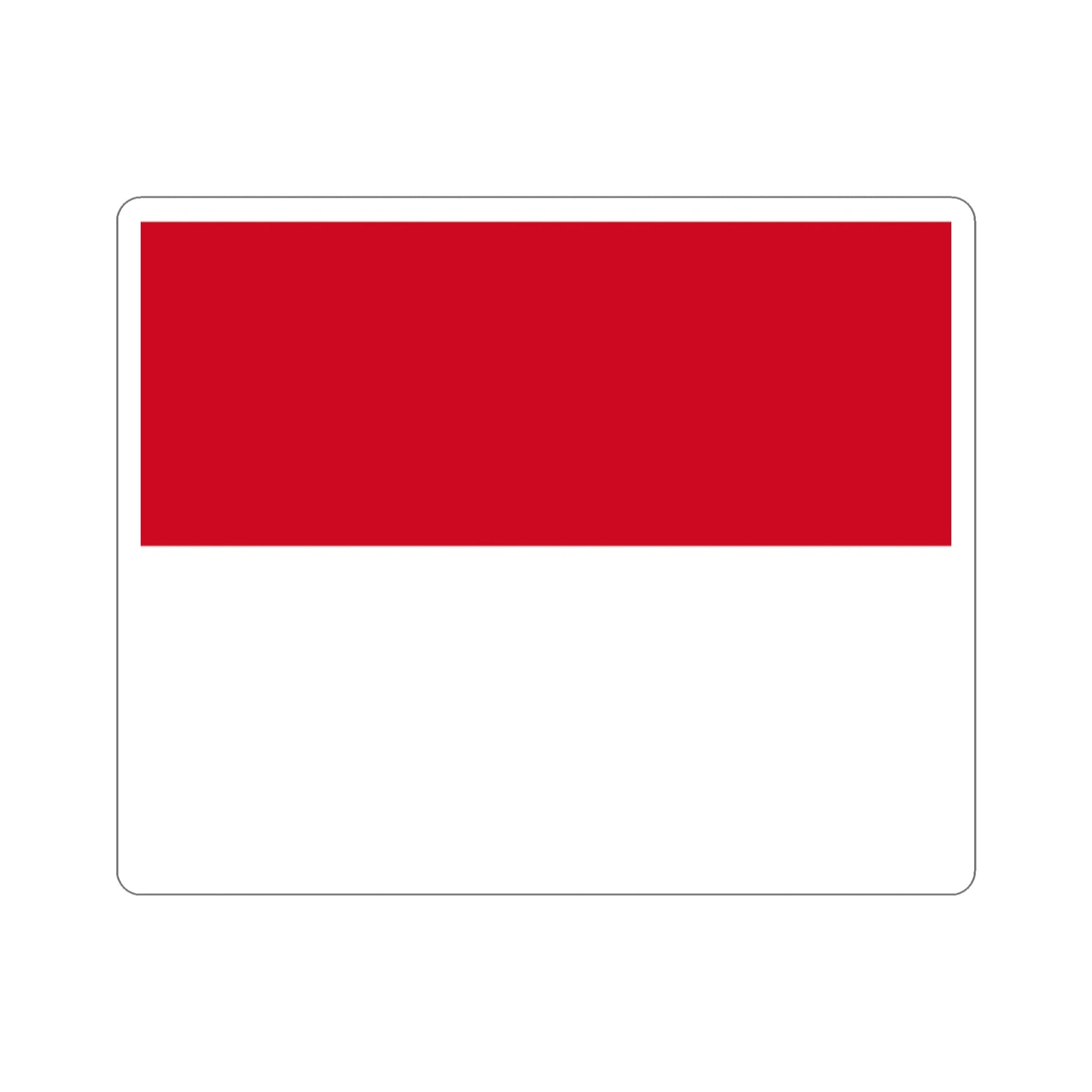 Flag of Monaco STICKER Vinyl Die-Cut Decal-2 Inch-The Sticker Space