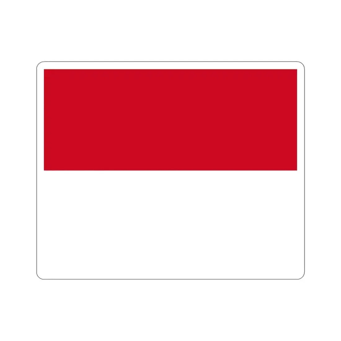 Flag of Monaco STICKER Vinyl Die-Cut Decal 3 Inch - The Sticker Space