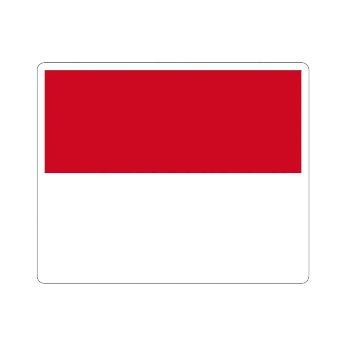Flag of Monaco STICKER Vinyl Die-Cut Decal 4 Inch - The Sticker Space