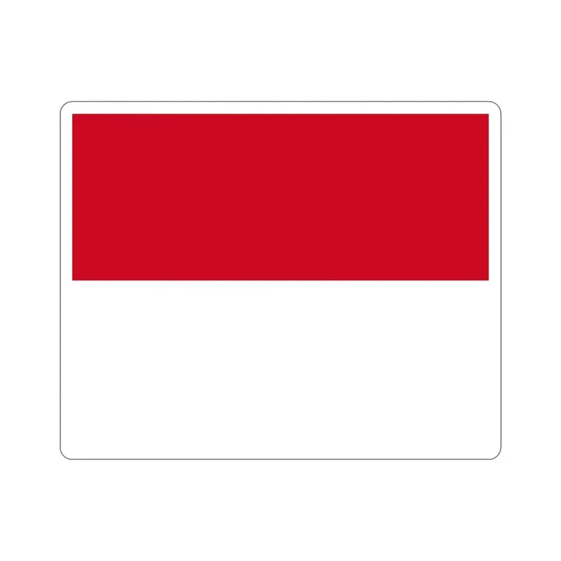 Flag of Monaco STICKER Vinyl Die-Cut Decal 5 Inch - The Sticker Space