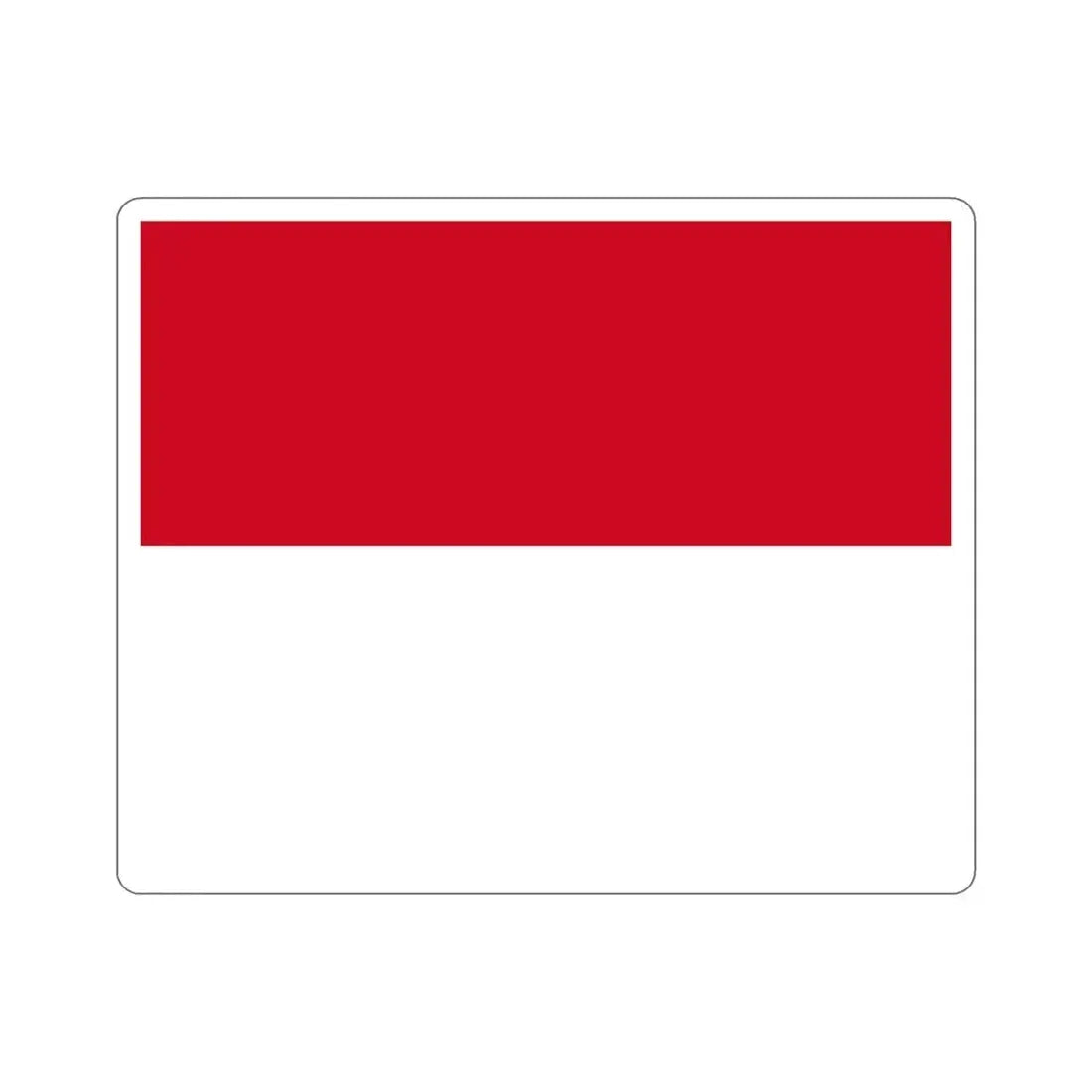 Flag of Monaco STICKER Vinyl Die-Cut Decal 6 Inch - The Sticker Space