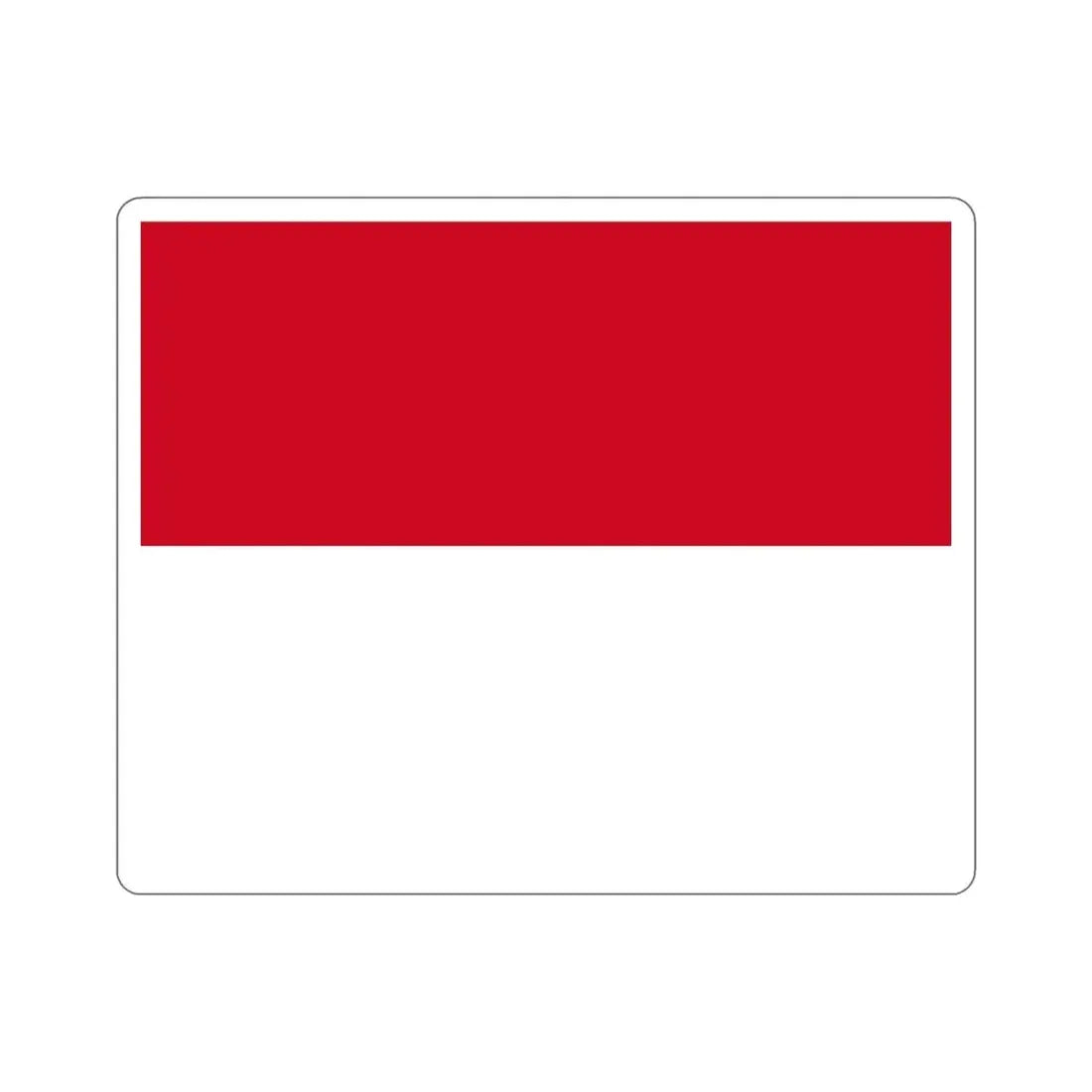 Flag of Monaco STICKER Vinyl Die-Cut Decal - The Sticker Space