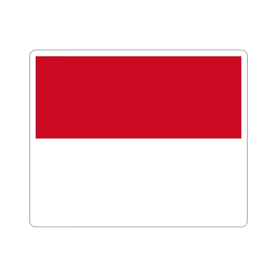 Flag of Monaco STICKER Vinyl Die-Cut Decal - The Sticker Space