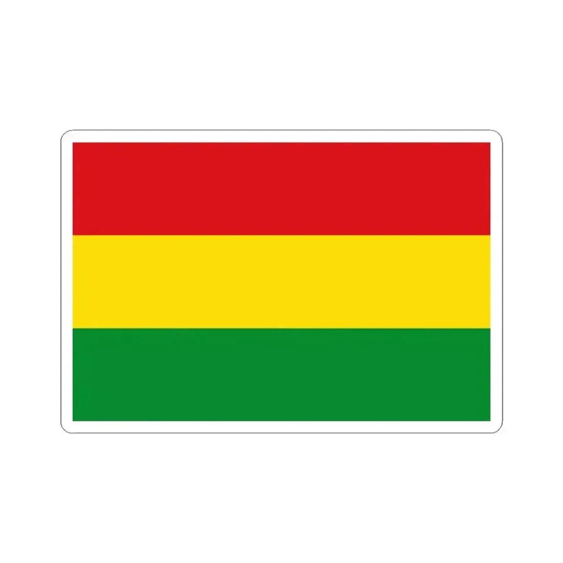 Flag of Moncagua El Salvador (El Salvador) STICKER Vinyl Kiss-Cut Decal 3 Inch White - The Sticker Space