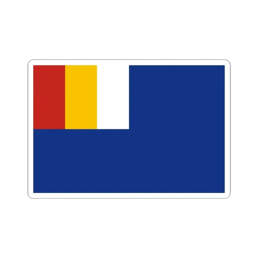 Flag of Mongol Military Government 1936-1937 (China) STICKER Vinyl Kiss-Cut Decal 4 Inch White - The Sticker Space