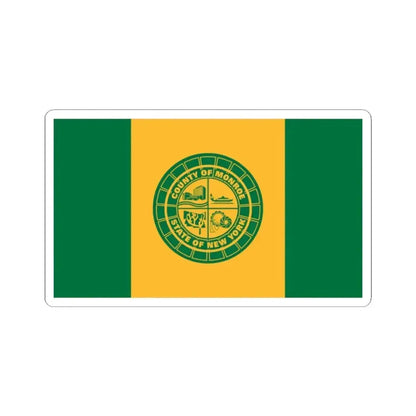 Flag of Monroe County New York (United States) STICKER Vinyl Kiss-Cut Decal 2 Inch White - The Sticker Space