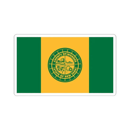 Flag of Monroe County New York (United States) STICKER Vinyl Kiss-Cut Decal 6 Inch White - The Sticker Space