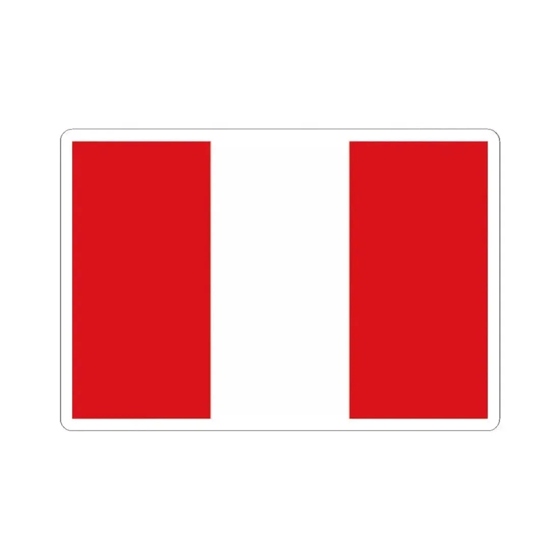 Flag of Mons (Belgium) STICKER Vinyl Kiss-Cut Decal 2 Inch White - The Sticker Space